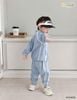 6294BDB - Bộ khoác gió Beemo vui chơi mỗi ngày 2 màu be/xanh bé trai size 1-6y