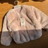 AK13 - Áo khoác lông màu hồng cho bé size 1-6y