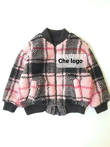 AK77 - Áo khoác bomber lông cừu lót nỉ kẻ caro 3 màu size 110 - 155