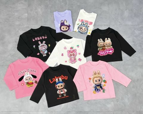 ABG48 - Áo cotton Nexxi Labubu nhiều hình cho bé size 1 - 14y
