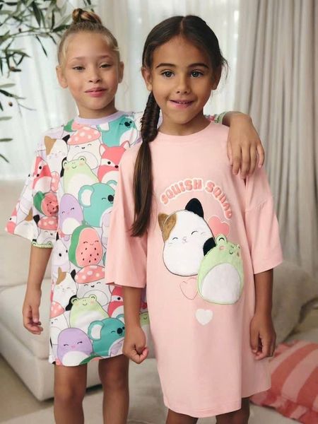 V00042 - Váy ngủ thun nhiều màu cho bé gái size 2-14y