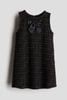 V00013 - Váy dạ tweed dư xịn đính nơ 2 màu đỏ/đen cho bé gái size 92-134