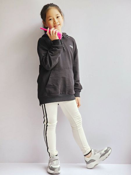 ABT91 - Áo nỉ da cá hoodie Bee Mon 3 màu in chữ ngực size 120 - 160