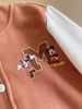 AKBT67 - Áo khoác bomber Disney Mickey màu nâu phối tay be size 1-5y