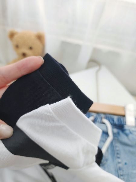 ABT59 - Áo polo cổ đức Lee.Cooper 2 màu trắng, navy size 4-16y