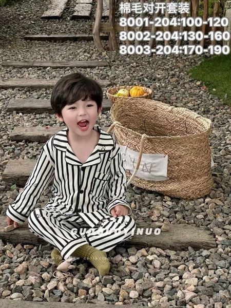 BBT10 - Bộ Pyjama vải thun GuoguoYinuo nhiều màu cho bé trai size 100-160