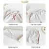 6007BHB - Bộ cotton phối lé Beemo 2 màu cho bé size 6-10y