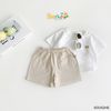 6004QHB - Quần Beemo thun cotton màu trơn size 1-5y