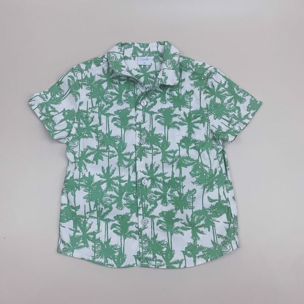 ABT54 - Áo sơ mi Smile hoa lá BT