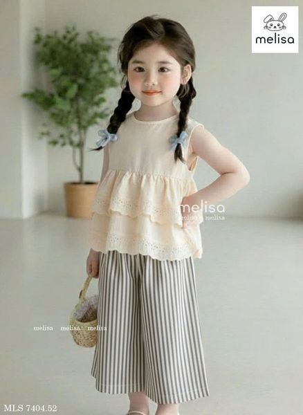 MLSBCC.7404 - Bộ Melisa bé gái size 2-12y