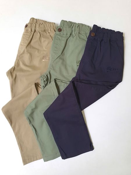 QBT07 - Quần dài kaki Beemon 3 màu nâu / navy / rêu cho bé size 120 - 160