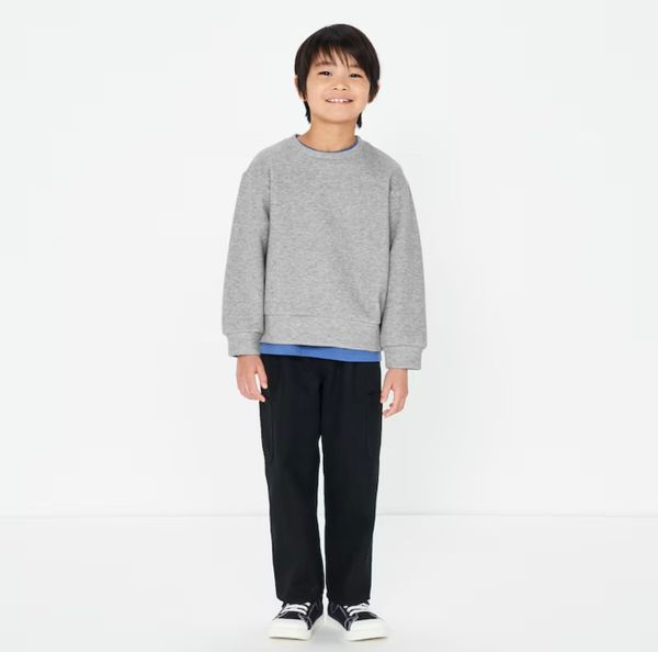 SH2511A02 - Áo phông dài tay dành cho trẻ em gái, dệt kim từ sợi tổng hợp, size XS-XL