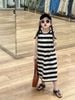 S3390 - Váy thun Sara Min kẻ ngang trắng đen bé gái size 2-12y