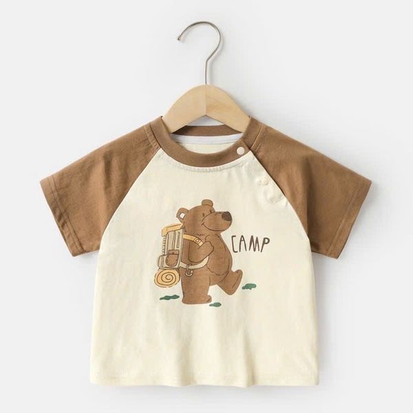 ABT37 - BM2 Áo cotton Cutepanda tay giác lăng nhiều màu cho bé size 90-120