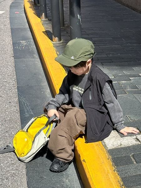 24X114 - Áo gile gió 2 lớp AMBB outdoor cho bé trai size 110-170