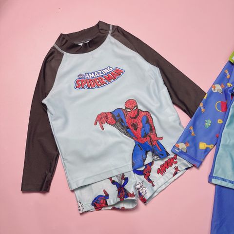 DB00004 - Bộ bơi Spiderman, Bluey cho bé trai size 1-8y