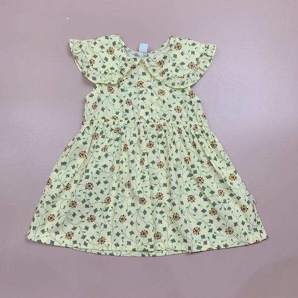 V00024 - Váy thô cổ sen 2 màu hoa size 90 - 130