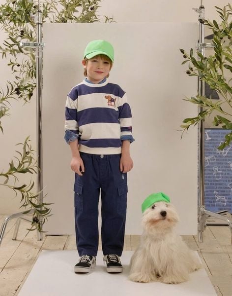 BM2605PT06 - Quần baggy Beemon túi hộp trẻ em size 120-160