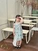 VAY19 - Váy lanh June with love cây dừa đính hoa tulip size 1 - 10y