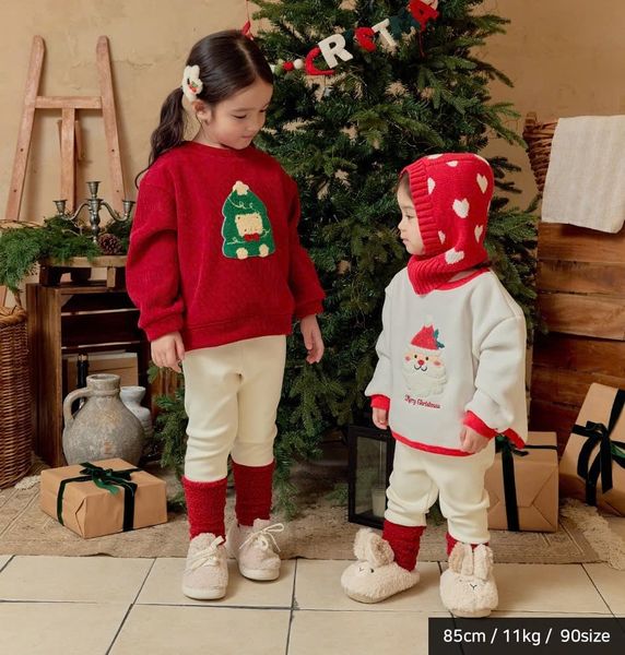ABT05 - Áo nỉ bbz chủ đề Noel nhiều màu cho bé size 100-140