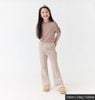 QBG03 - Quần nỉ len bebezoo ống loe thêu trái tim nhiều màu cho bé size 100-160
