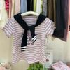 V00074 - Set váy cotton + khăng quàng hoạ tiết Kuromi, Melody, Cinnamon bé gái size 90-130