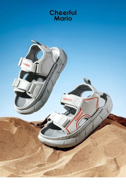 SD02 - Sandal Mario siêu nhẹ quai dán nhiều màu cho bé size 24-29