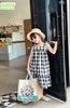 V00047 - Váy Mia Kids thô kẻ caro nhiều màu BG size 1-10y