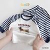 6218BDB - Bộ thun sọc Beemo Original bé trai size 1-6y