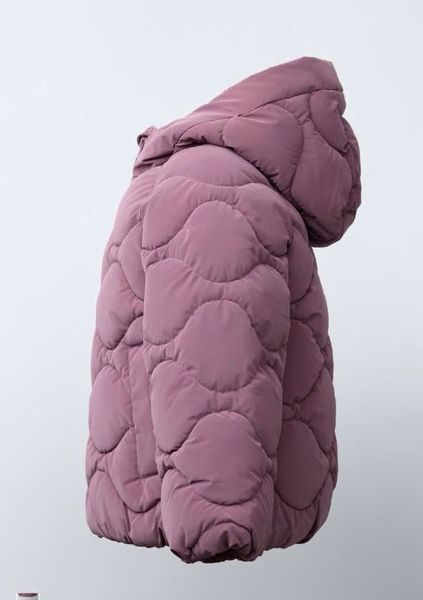 AK32 - Áo khoác phao vải chống thấm 2 màu be/ hồng tím bé gái size 1-6y