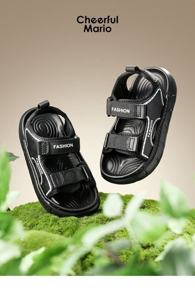 SD02 - Sandal Mario siêu nhẹ quai dán nhiều màu cho bé size 24-29
