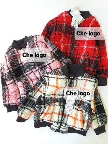 AK77 - Áo khoác bomber lông cừu lót nỉ kẻ caro 3 màu size 110 - 155