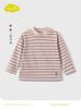 ABT28 - Áo thun tăm cổ 3p MM xuất Hàn kẻ 2 màu cho bé size 90-130