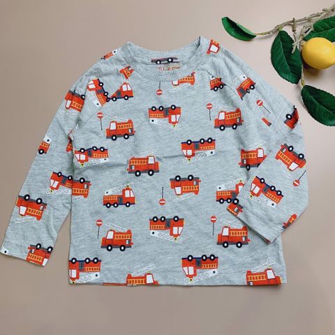 ABT111 - Áo cotton matalan dài tay ghi ô tô cứu hỏa