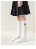 SH2511PK02 - Tất chân len đính nơ cao cỏ, chất liệu cotton + spandex, màu sắc: Trắng, đen, be, nâu, ghi, NSX Thu Truc Sock Processing Factory.