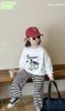 M5577 - Bộ nỉ Mia Kids áo ghi hình cún The Cozydog - quần kẻ đen size 2 - 12y