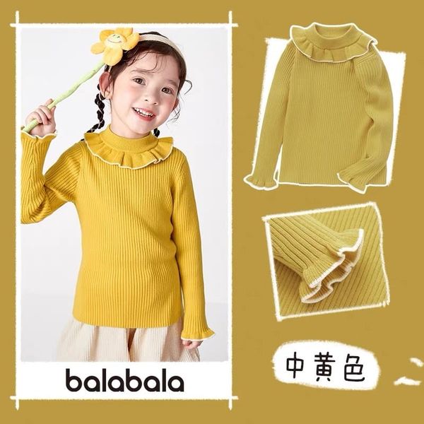 ALBG11 - Áo len cổ bèo - tay bèo trơn nhiều màu size 90 - 130