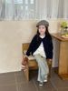 AK41 - Cardigan len AMBB trơn, kẻ nhiều màu cho bé gái size 90-160