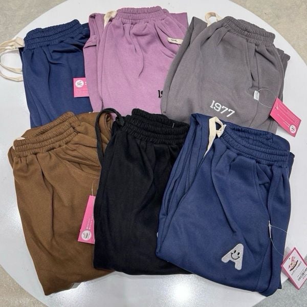 QBG16 - Quần nỉ hai da bo gấu nhiều màu dòng Đại cho bé size 13 - 17y