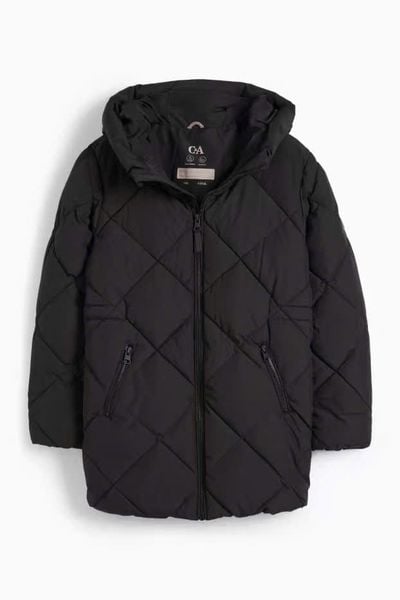 AK06 - Áo khoác phao chần trám CA siêu nhẹ dáng dài cho bé size 8-14y