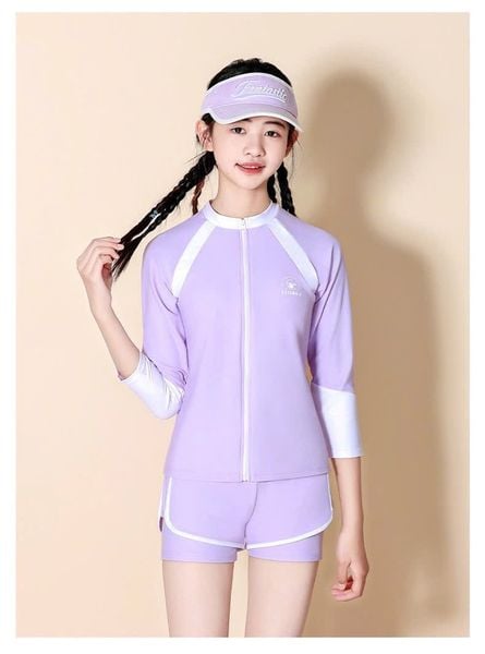 2379 - Bộ bơi YUKE dòng đại 2 màu cho bé gái size 150-190