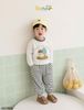 6207BDB - Bộ thun Beemo in cây bé trai màu trắng size 1-6y