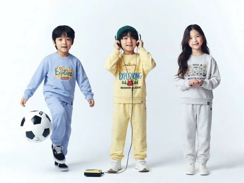 BM2605ST09 - Bộ nỉ da cá Beemon cổ tròn trẻ em size 120-170