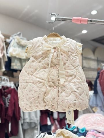 AK12 - Gile hoa nhí lót nỉ siêu nhẹ ấm nhiều màu cho bé gái size 90-130