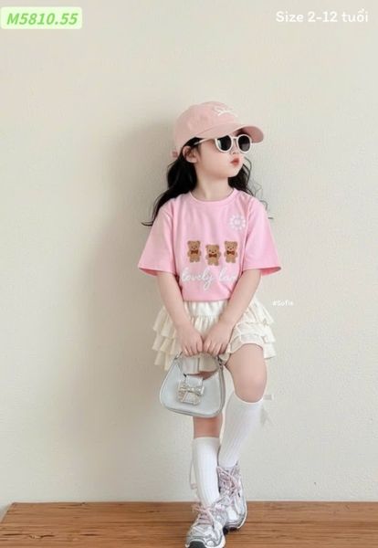 BBG01 - Set váy bé gái mùa hè size 2-12y