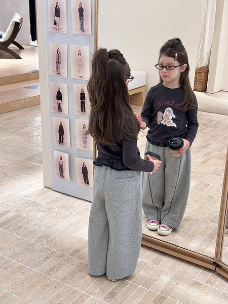 25G052 - Áo thun tăm AMBB họa tiết nhiều màu cho bé gái size 90-170