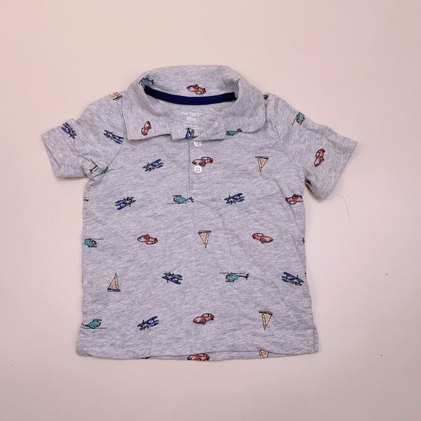 ABT60 - Áo polo cổ đức hoạ tiết nhiều hình