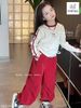MLS 5731 - Set bộ Melisa áo cotton + quần kaki túi hộp bé gái size 2-12y
