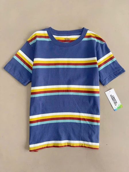ABT79 - Áo cotton Colorful dư xịn kẻ 2 màu cho bé trai size 6-20y