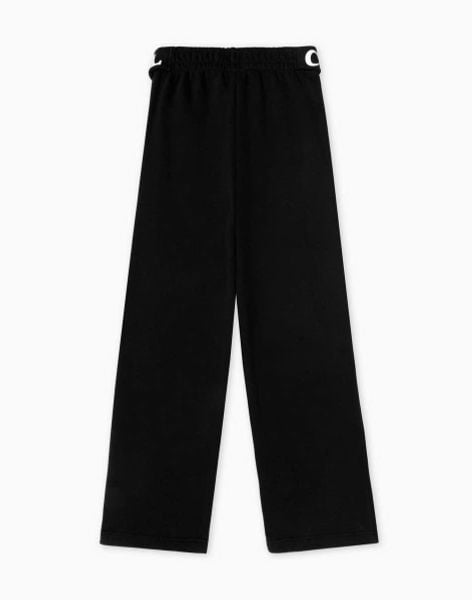 QBG13 - Quần nỉ bông GGJJ ống suông cạp chữ 2 màu nâu / đen size 6 - 14y